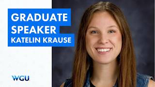 Graduate Speaker Katelin Krause, School of Education - WGU 2026 New Orleans Commencement