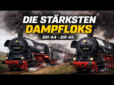 Die brutalsten Dampflokomotiven Deutschlands – BR 44, BR 45 & BR 43 im Kraftvergleich