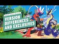 Pokemon Scarlet and Violet - Version Differences and Exclusives