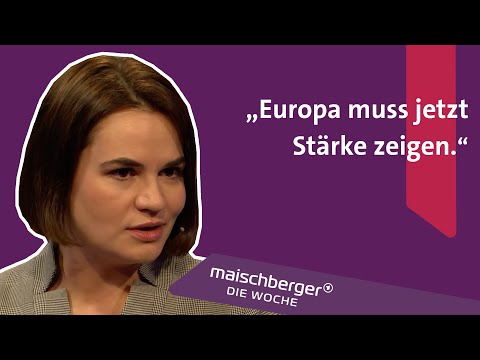 „Die Migranten sind Geiseln dieses Systems" - Swetlana Tichanowskaja | maischberger. die woche