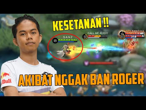 KESETANAN !!! ADA SANZ NGGAK BAN ROGER INI AKIBATNYA, SKILL MOSKOV ONIC SANZ DILUAR NALAR !! #roger