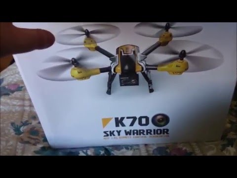 Kai Deng K70C Unboxing and first test flights, and crash