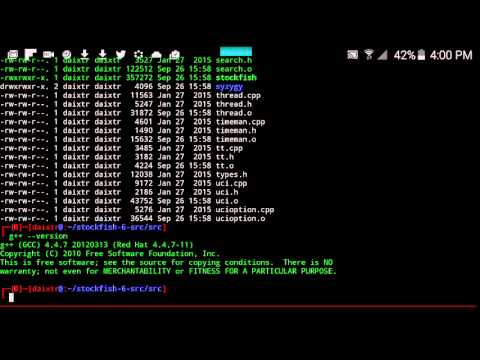 Compiling Stockfish6 Chess engine from source