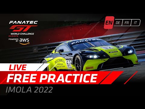 LIVE | Free Practice | Imola | Fanatec GT World Challenge Europe Powered by AWS 2022 (English)