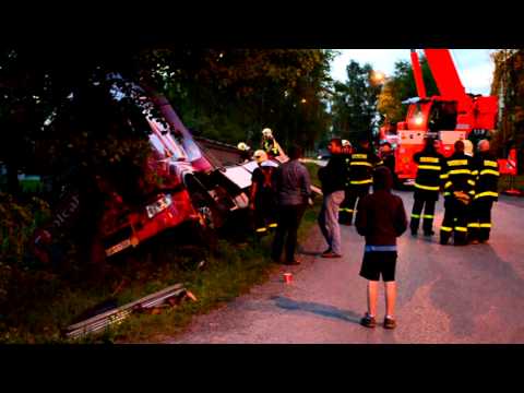 Vážná dopravní nehoda polského kamionu v Karviné