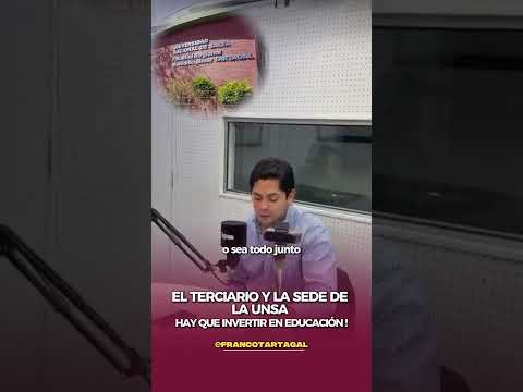 El terciario y la sede de la UNSA hay que invertir en educación !