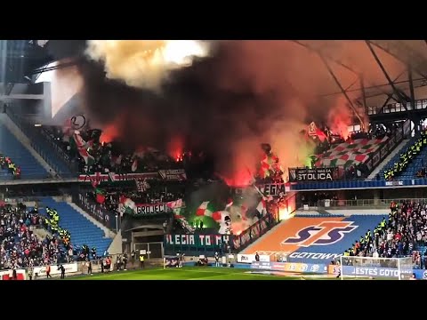 Oprawa kibiców Legii Warszawa w Poznaniu | 09.04.2022