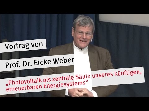 Vortrag: "Photovoltaik als zentrale Säule unseres künftigen, erneuerbaren Energiesystems" 