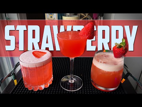 STRAWBERRY COCKTAILS for Valentine's Day