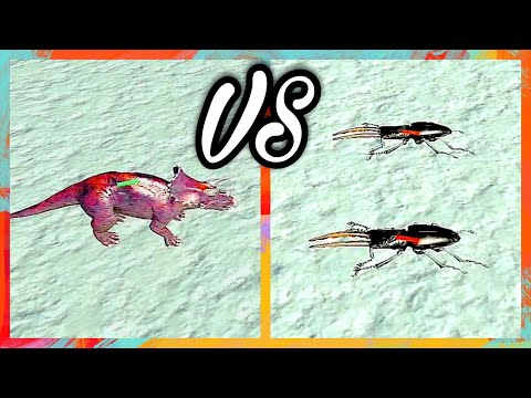 Giant Stag Beetle VS Triceratops - Animal Revolt Battle Simulator