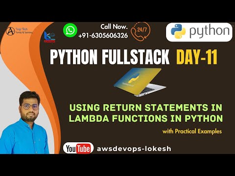 Python Day 11 Using Return Statements In Lambda Functions