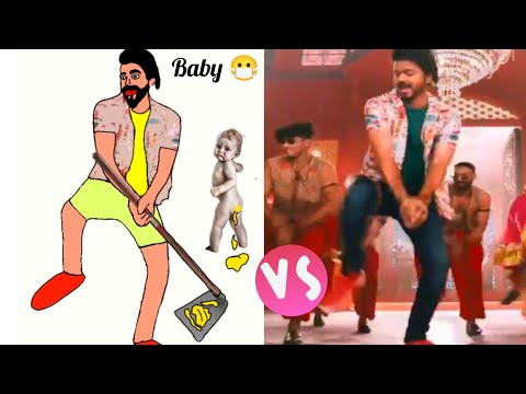 Ranjithame Full video song funny meme drawing | varisu | Thalapathy Vijay video song