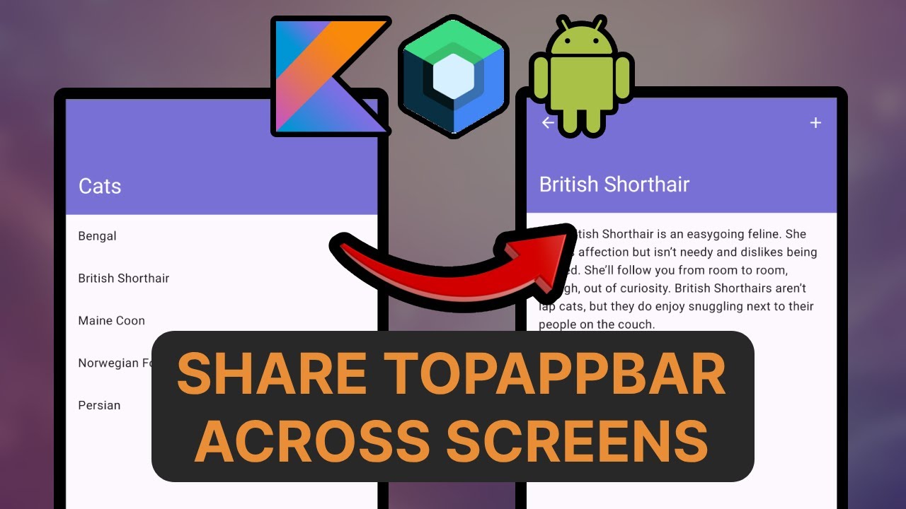 Share TopAppBar Across Screens with Full Control - Jetpack Compose and Compose Multiplatform