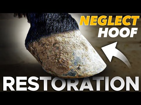 The Longest Hoof I've EVER Trimmed [Neglected Hoof]