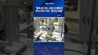 "올해 美 ESS 시장서 K배터리 최대 30% 차지…中 사실상 퇴출"