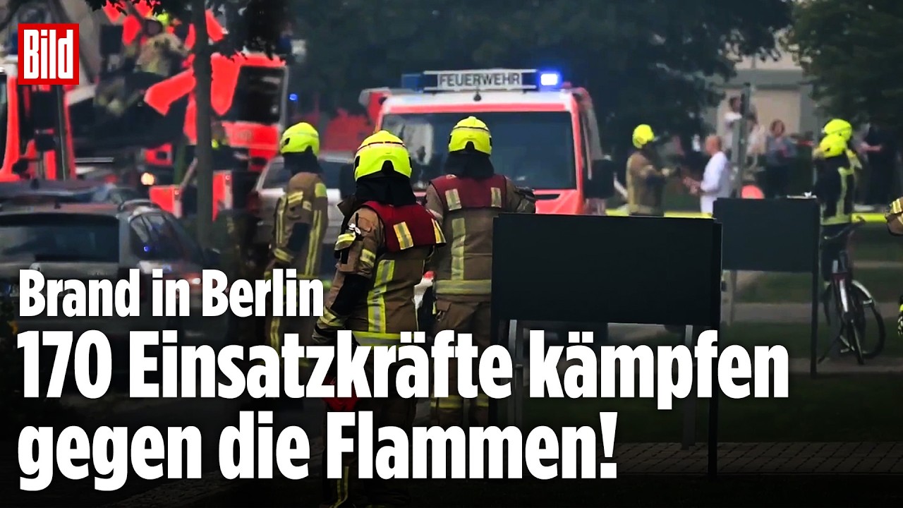 BERLIN: 11 Verletzte bei Brand im Pflegeheim! Wohnung einer fast 100 Jahre alten Frau in Flammen!