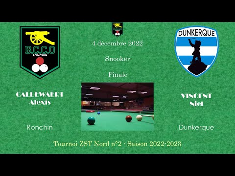 Tournoi Snooker ZST2 Nord - Finale - Break de 131 par Niel Vincent