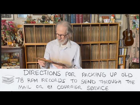 How to pack a 78 rpm phonograph record with music enthusiast, R. Crumb