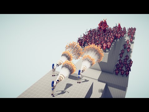 3x GOD FIRE ARCHER vs 100x UNITS & 3x GIANTS - Totally Accurate Battle Simulator TABS