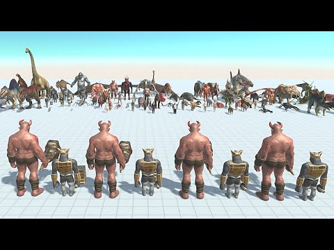 4X GHOR HAMMER & OGRE LORD VS 2X FACTION - Animal Revolt Battle Simulator