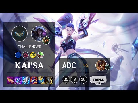 Kai'Sa ADC vs Ziggs - EUW Challenger Patch 12.5
