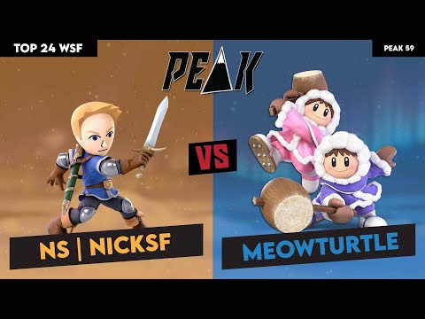 Top 24 WSF NS | NickSF (Mii Sword) vs MeowTurtle (Ice Climbers) (Peak 59)