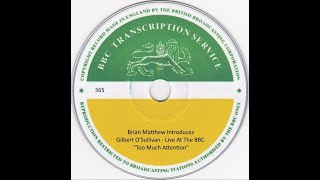 Gilbert  O&#39;Sullivan Too Much Attention Live At The B.B.C.