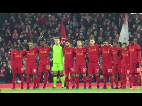 Liverpool-  1 Minute Tribute after Chapecoense Plane Crash +You'll Never Walk Alone Anthem - Anfield
