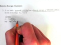 Kinetic Energy Introductory Example Problems