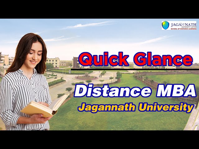 Distance MBA From Jagannath Distance University | College Vidya
