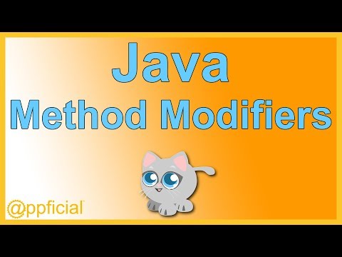 Java Method Modifiers - Public vs Private - Static vs Non-Static Methods - Appficial