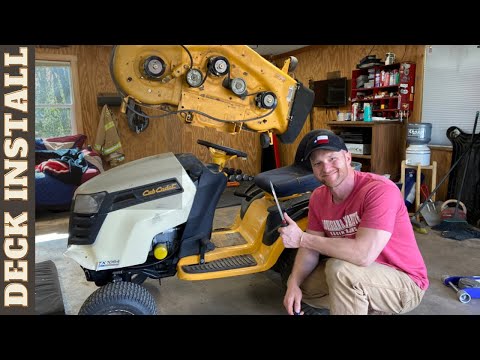 Cub Cadet Riding Mower Deck Install - Quick & SAFE