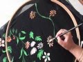 Fabric Painting - How to paint a free hand Border ...