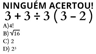 MATEMÁTICA BÁSICA - QUANTO VALE A EXPRESSÃO❓