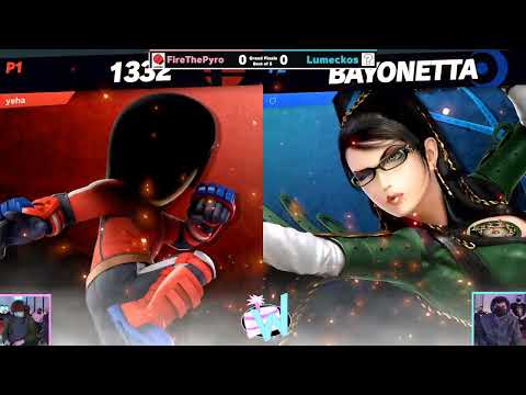 FireThePyro (Mii Brawler) vs Lumeckos (Bayonetta/Rosalina & Luma) Grand Finals WnC HTC #18