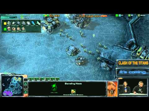 Destiny, Cella and Debo commentating Idra vs. Jinro [Game 1] - Starcraft 2 Showmatch