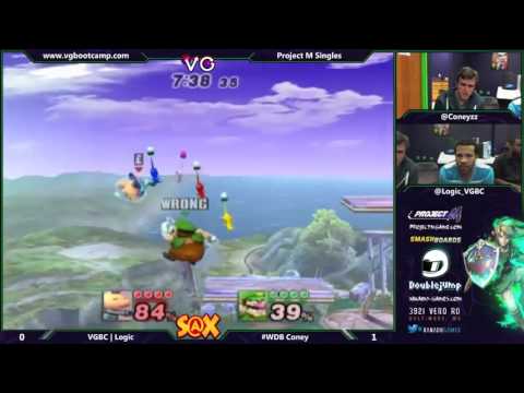 S@X 9/9/14 - Logic (Olimar) vs Coney (Wario) - Project M Tournament - Smash PM