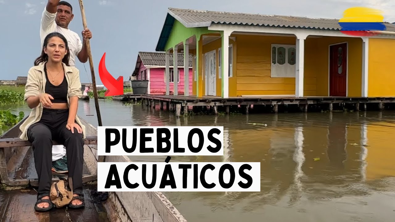 🤯¿Cómo viven en los PUEBLOS FLOTANTES de Colombia? - NUEVA VENECIA