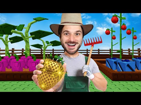 MEU FÃ ME AJUDOU A FICAR MUITO RICO NO GROW A GARDEN!