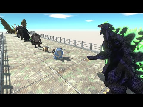 SUPER GODZILLA DEATH FALL - Animal Revolt Battle Simulator