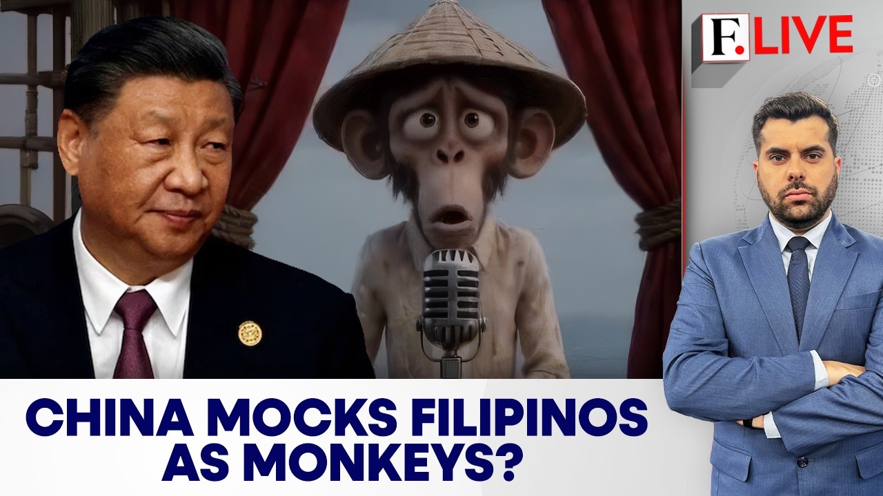 China's AI Monkey Video Triggers Philippines Protest Over South China Sea | Firstpost Live