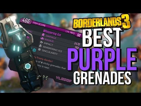 Best PURPLE Grenades in Borderlands 3!! | Top 10 Purple Grenade Mods