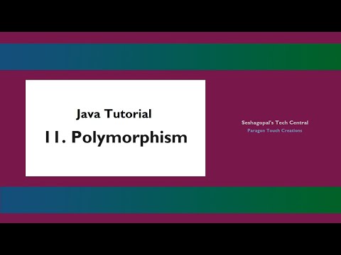 Java Tutorial 11 Polymorphism