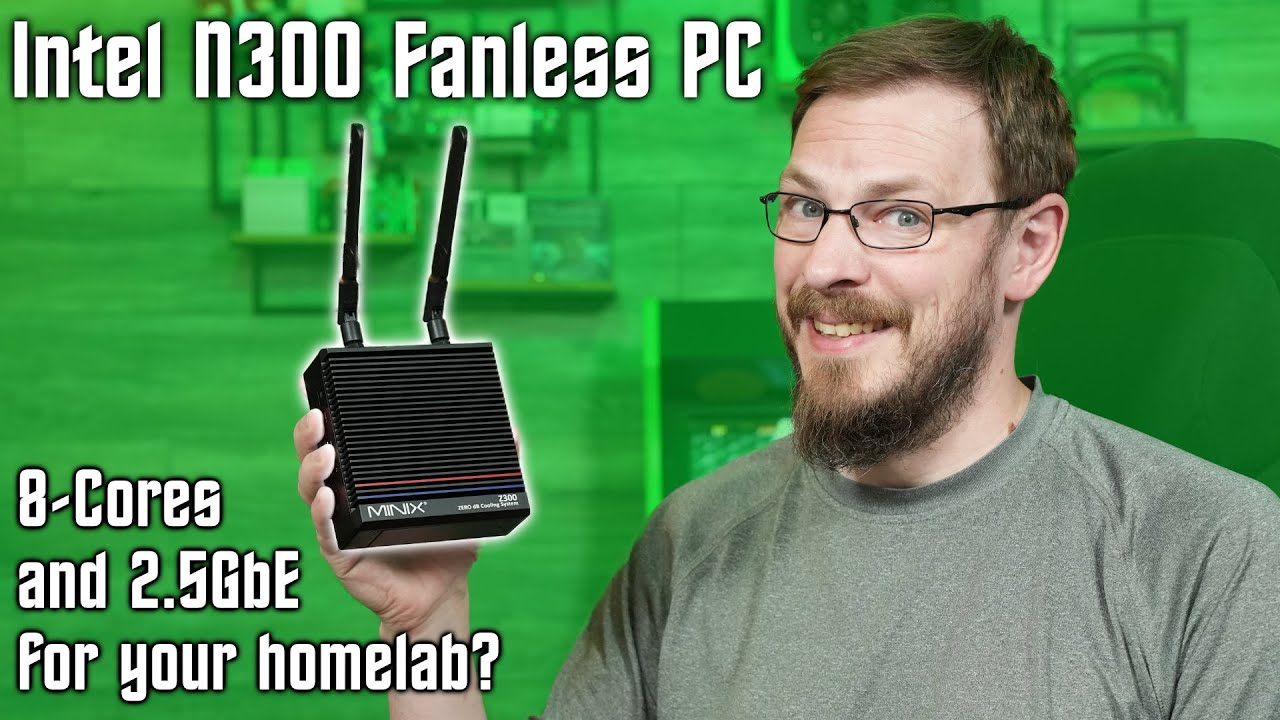 An 8-Core Fanless Mini PC for your Homelab? - MINIX Z300
