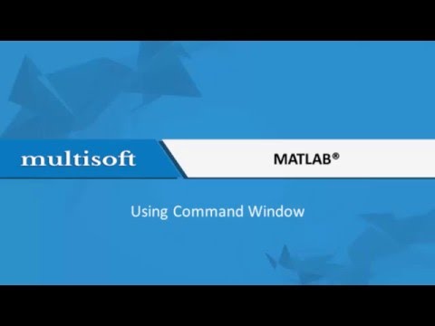 Using Command Window in MatLab Training  