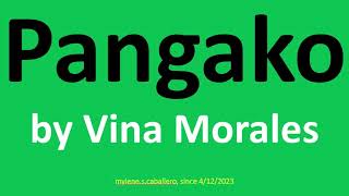 Pangako by Vina Morales (Lyrics)