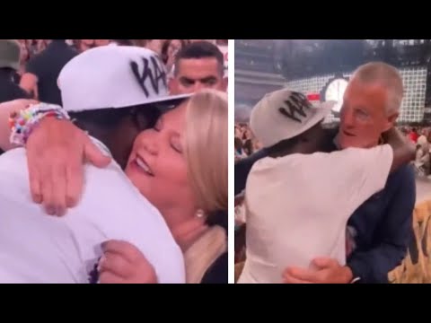 Flavor Flav Gets Hug From Taylor Swift's Parents at Taylor Swift Concert L.A. Show
