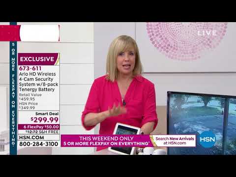 Arlo HD 4Camera Wireless Security System w/8pack Batteri...