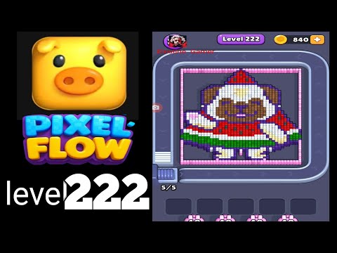 Pixel Flow Level 222 Walkthrough