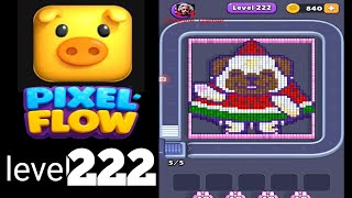 Pixel Flow level 222 hard Walkthrough Solution
